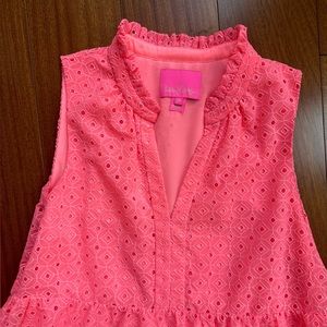 Lilly Pulitzer Bright Pink Sleeveless Dress